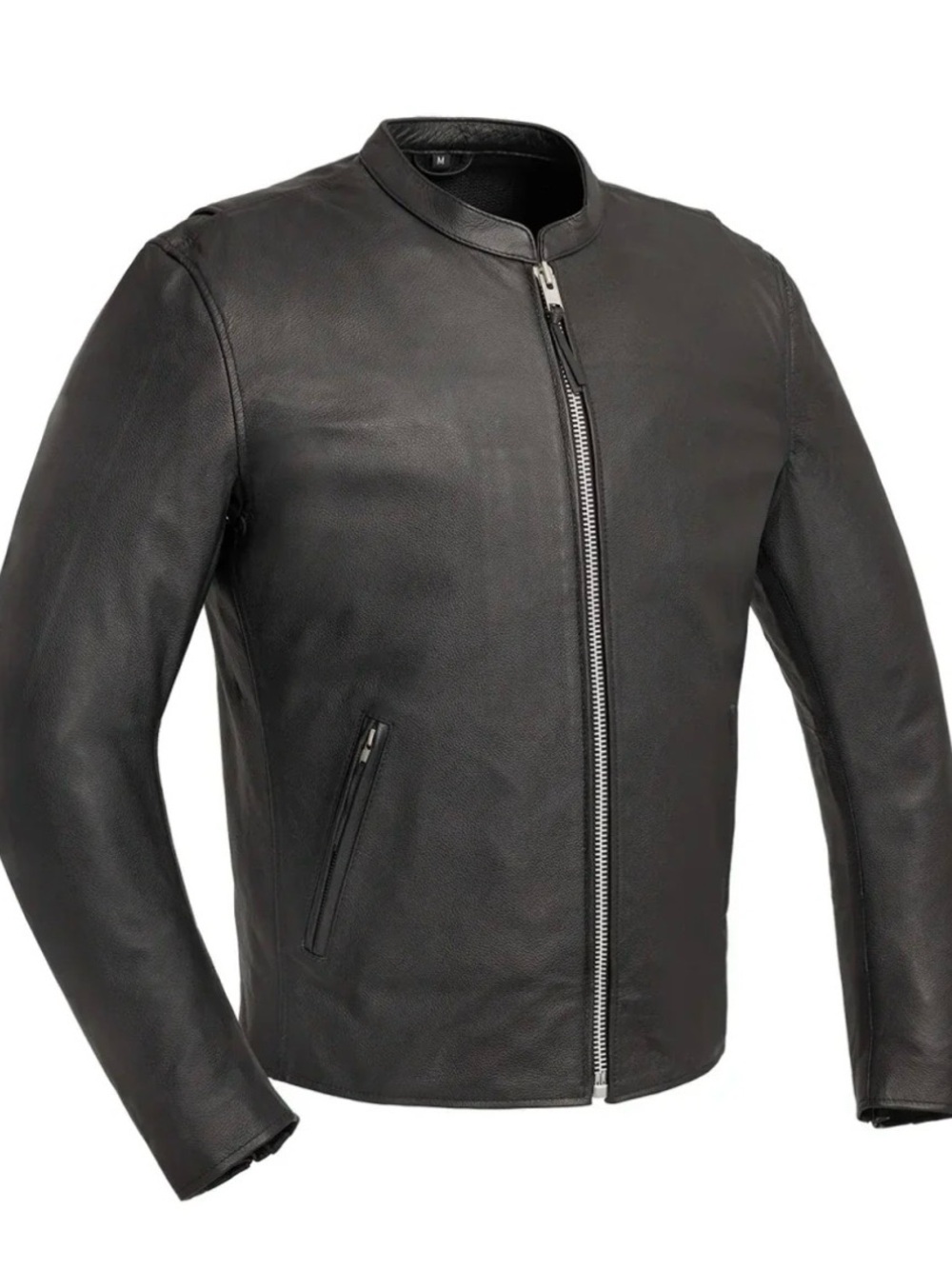 First Mfg Co Titan Leather Motorcycle Biker Jacket Men’s 3XL Black NEW